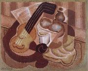 Juan Gris Single small round table oil painting picture wholesale